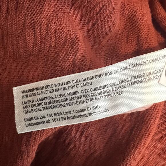 Free People Beach Maxi Dress Womens Small Rust Elisa Goddesscore Boho Resort - Picture 10 of 12